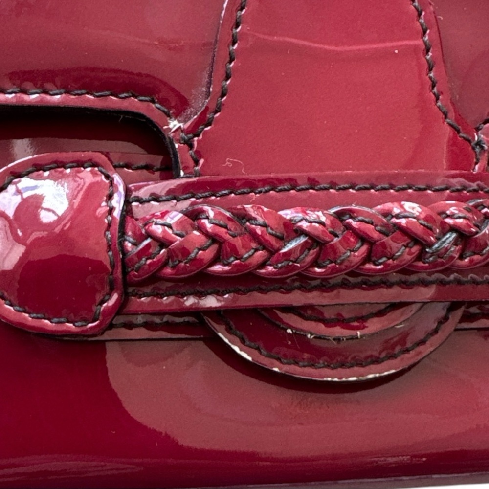 Valentino Garavani Red Patent Leather Wallet - Picture 13 of 15